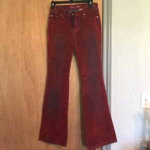 Vintage velvet bell bottom jeans